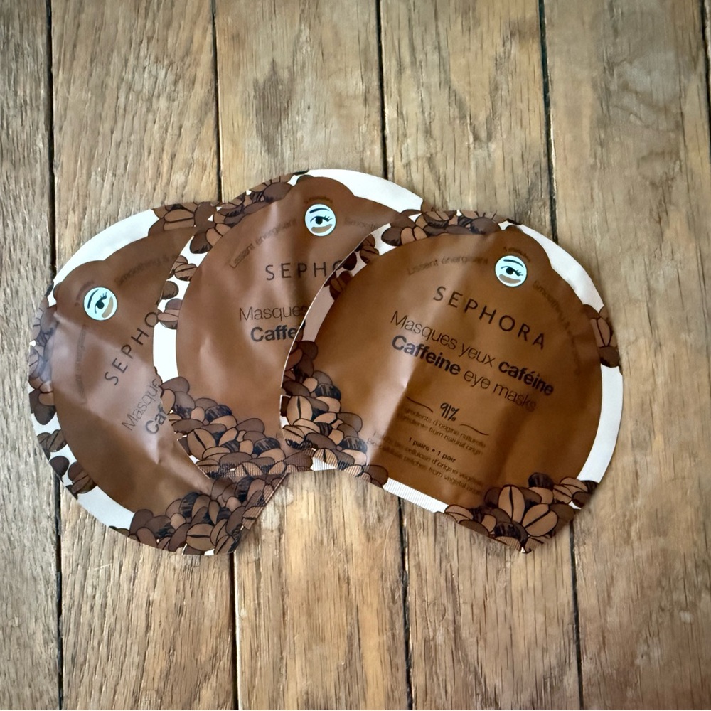 Set of 3 Sephora Caffeine Eye Masks - Picture 3 of 3